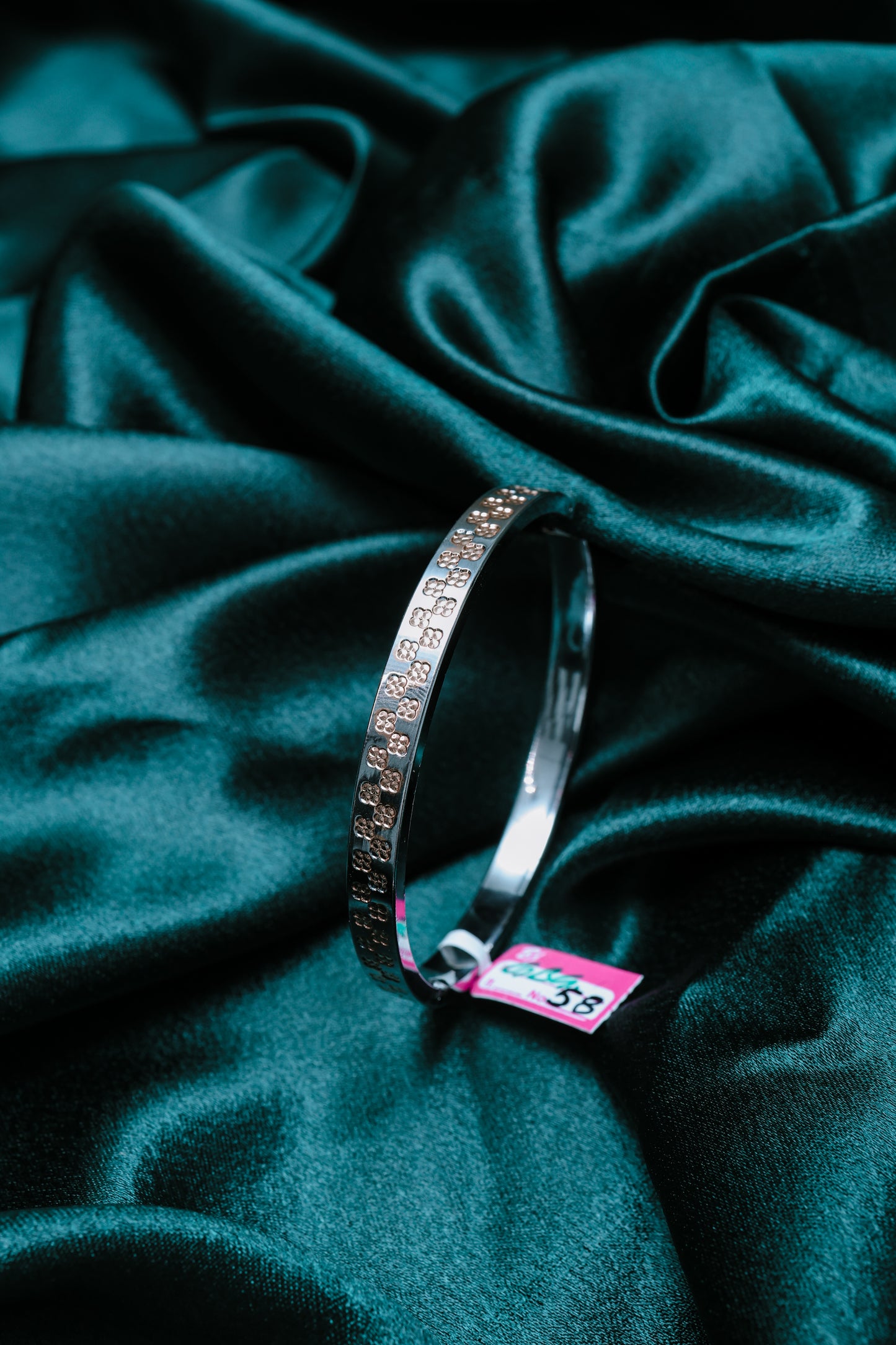 Silverio 925 Purity High polished silver kada / Cuff for boy and Men
