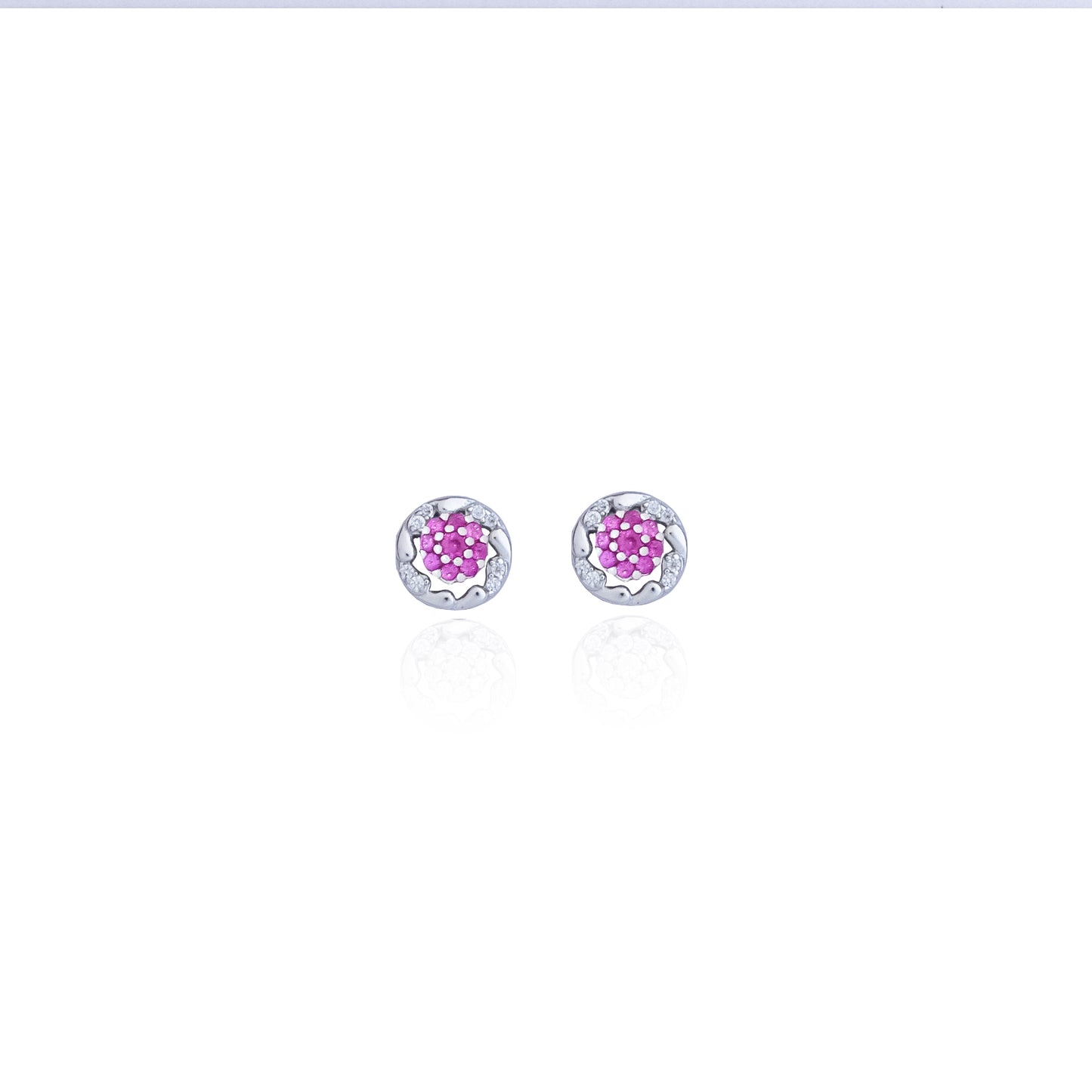 Silverio Round Floral Pink Tops