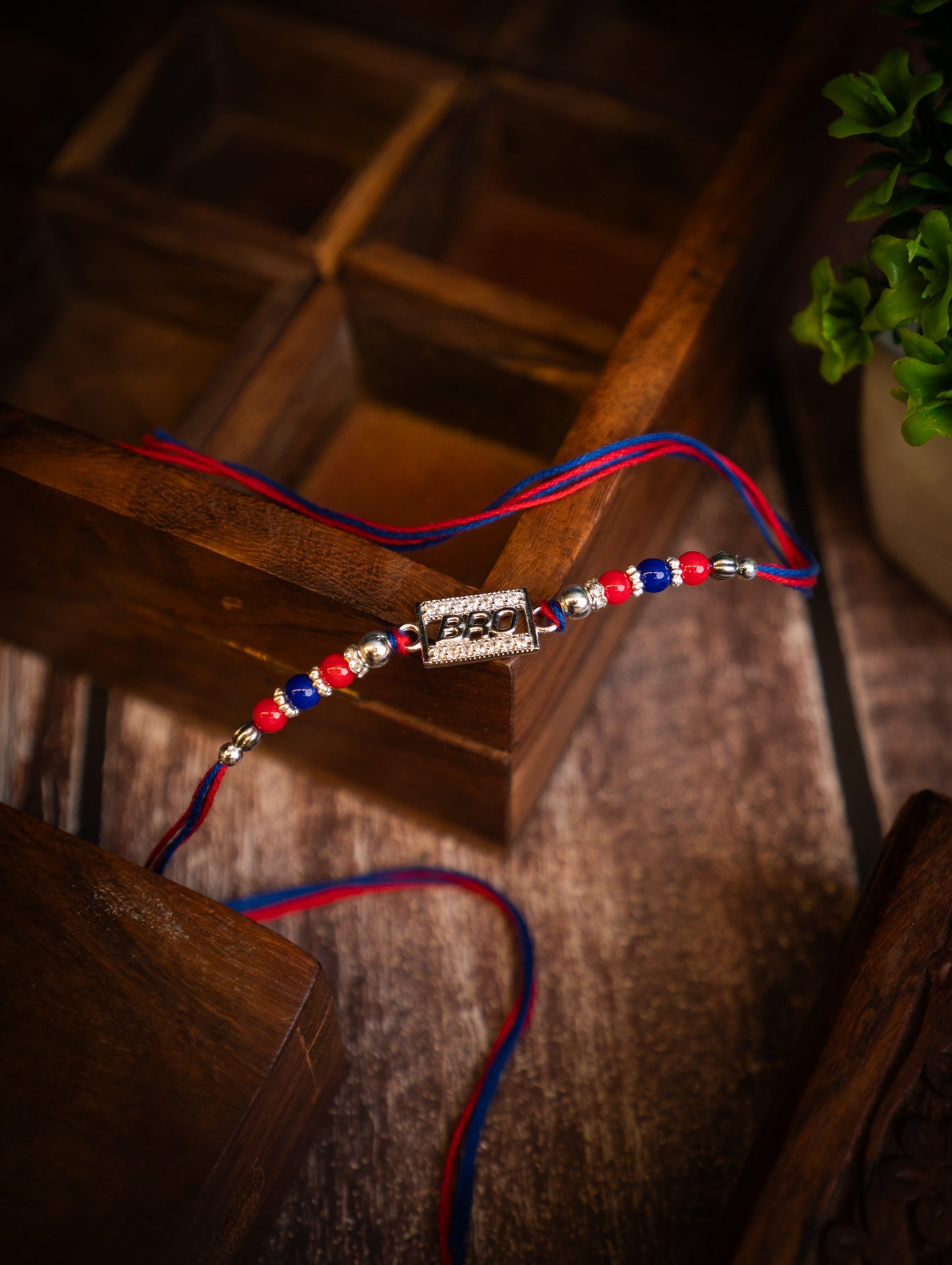 silver rakhi