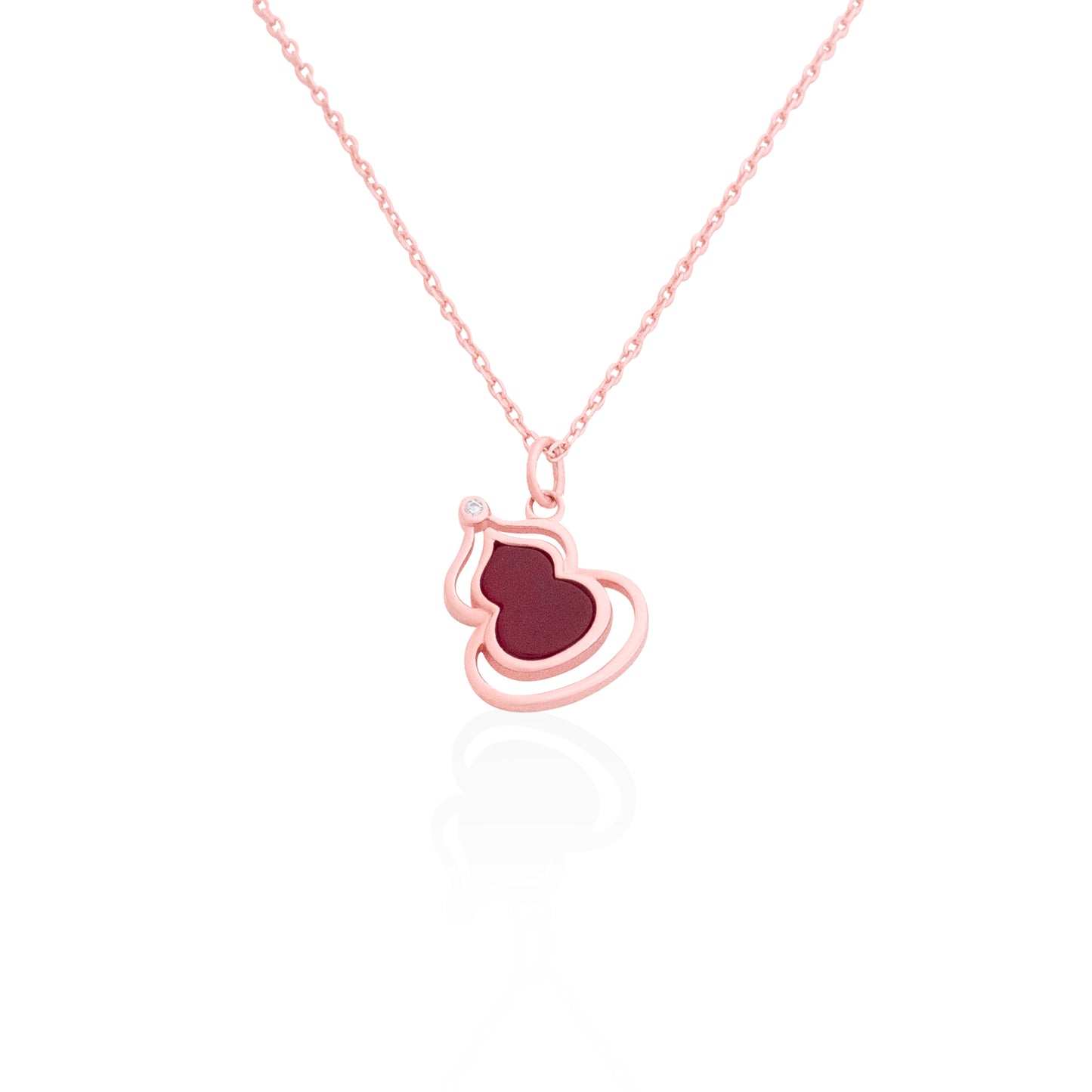 Silverio Rose Gold Red Bhaloo Chain