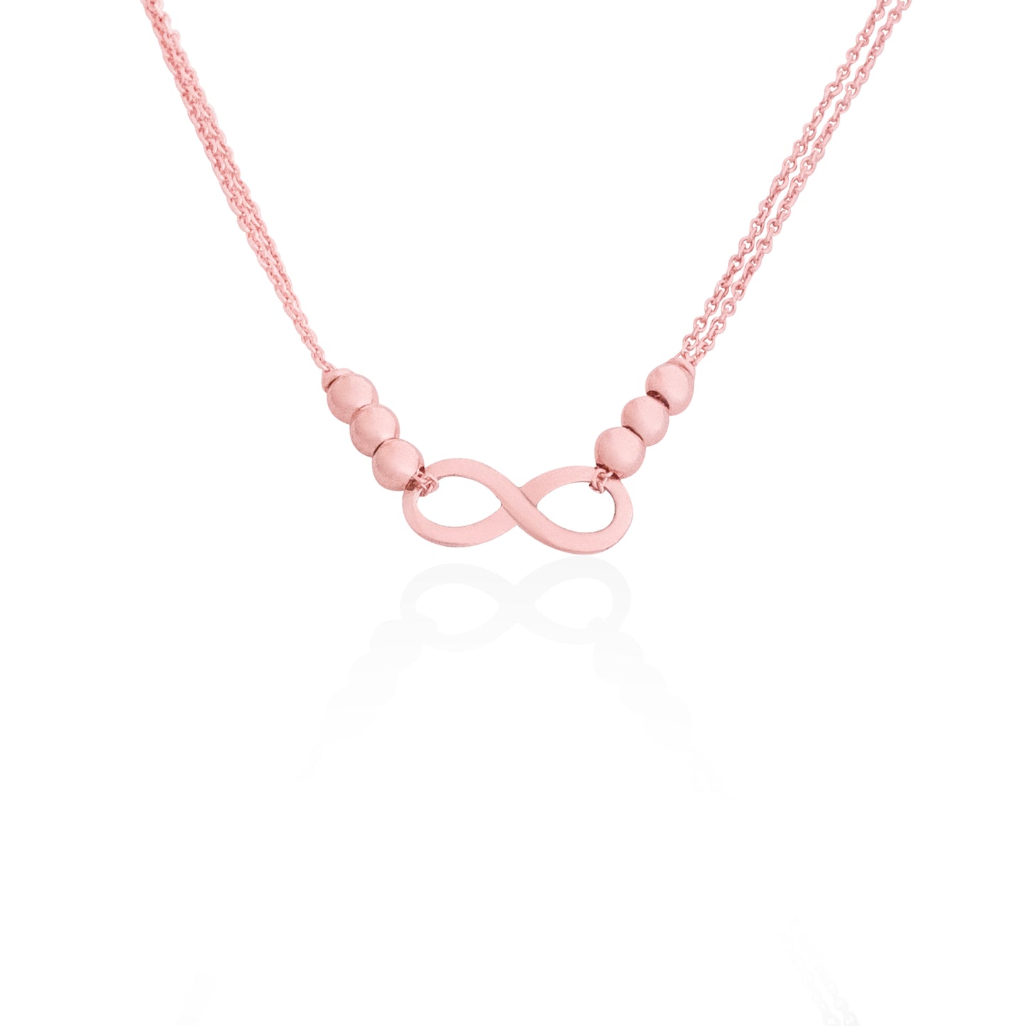 Silverio Rose Gold Infinity Chain