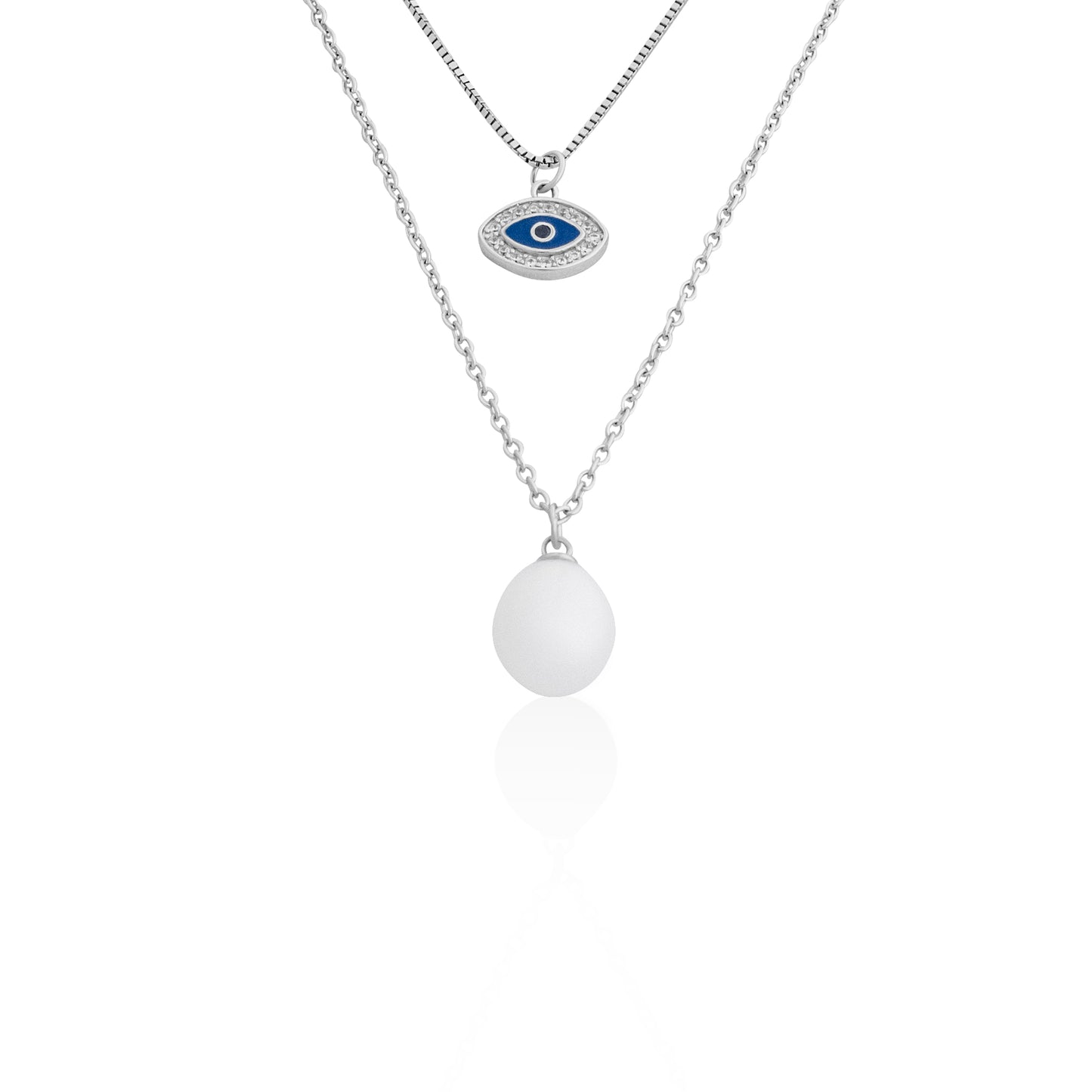 Silverio Eye of Pearl Chain
