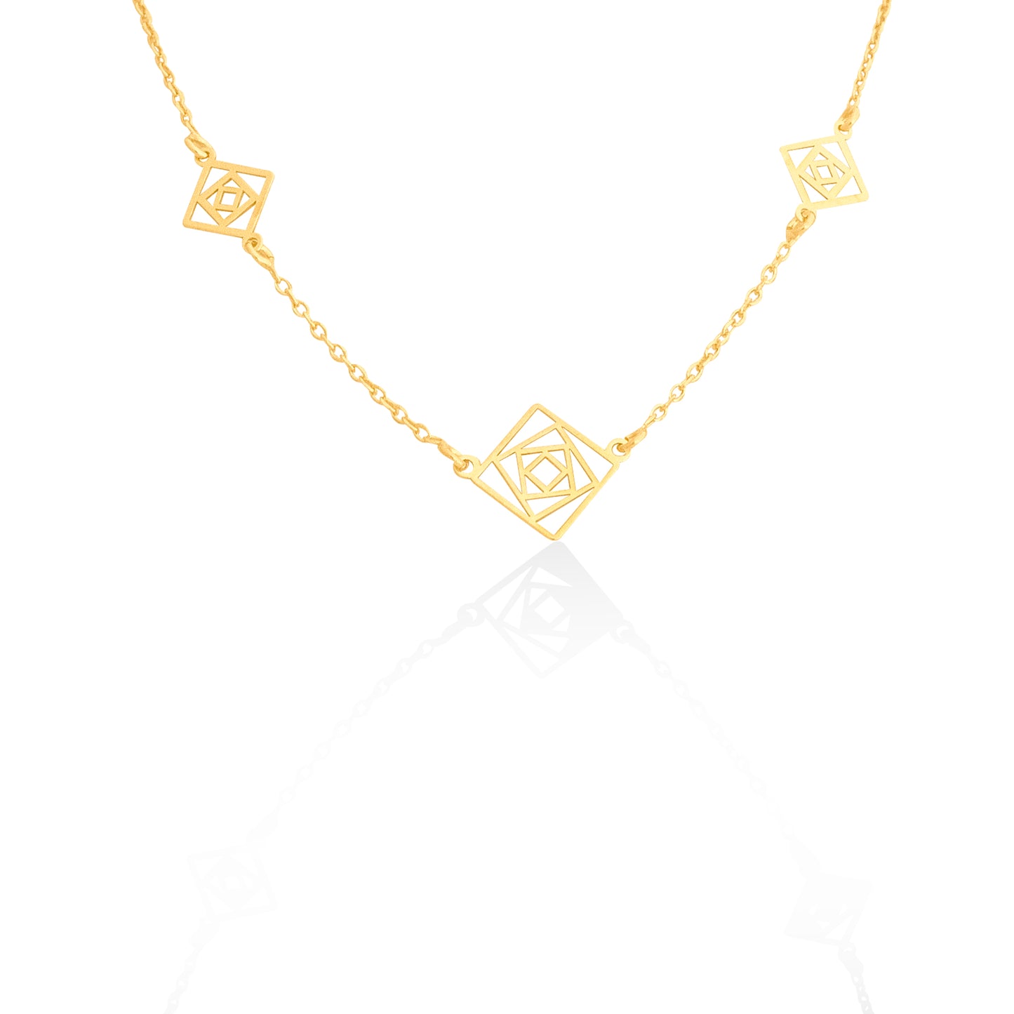 Silverio Gold Square Sunshine Chain