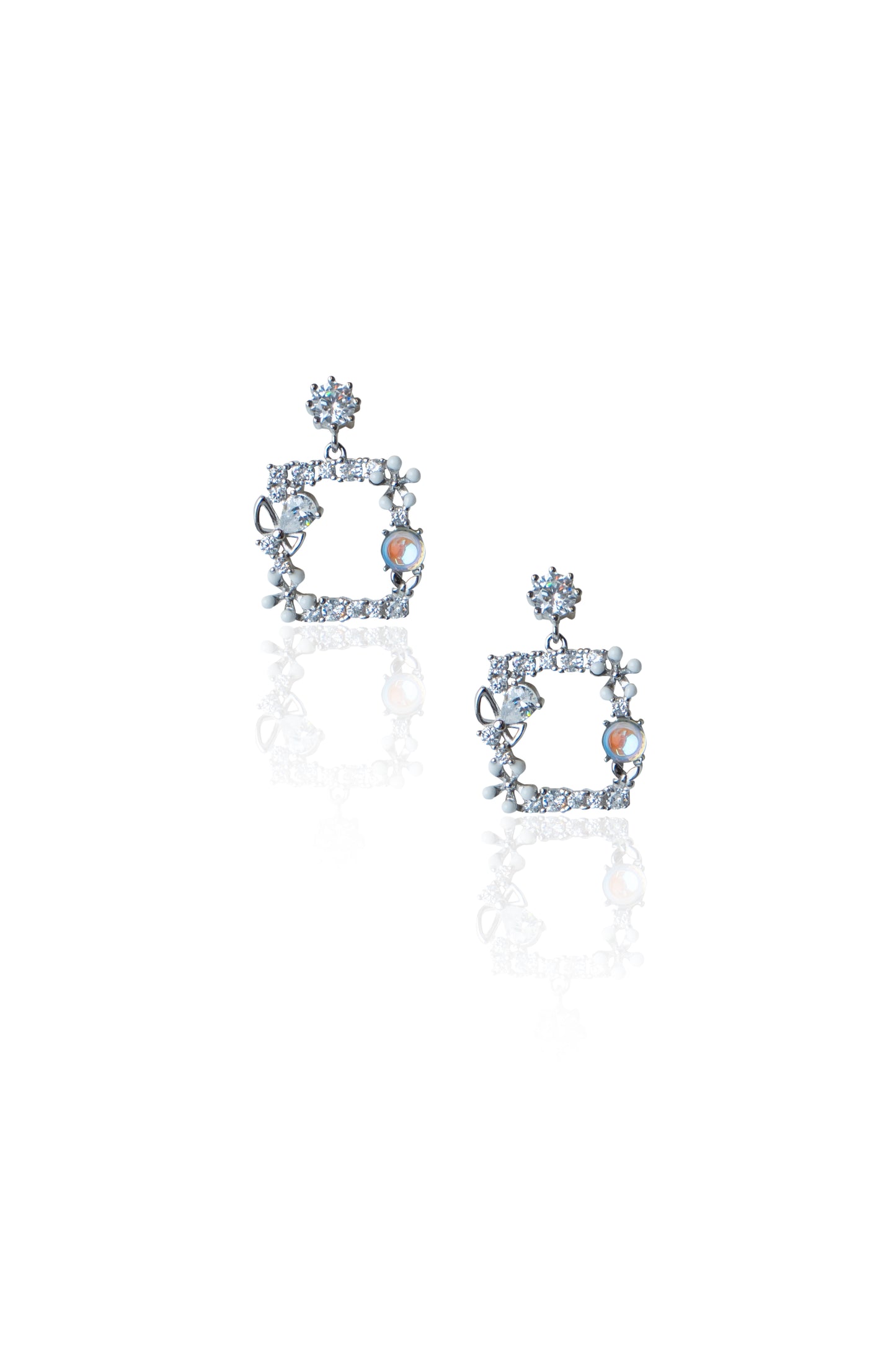 Silverio Designer Square Earrings