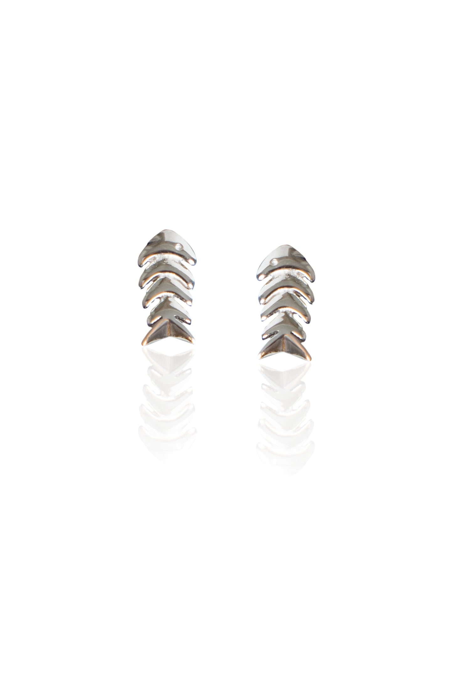 Silverio Fishbone Studs