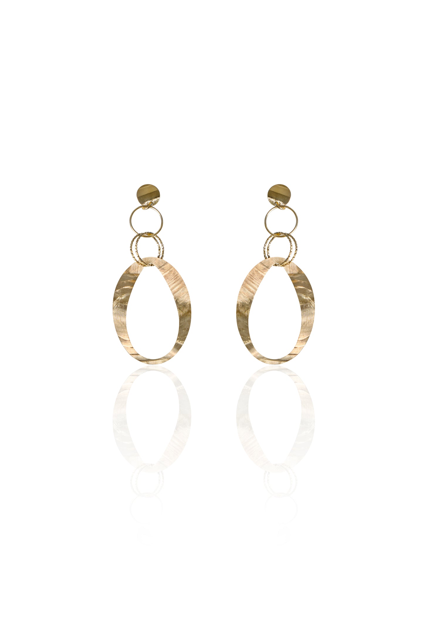 Modern Hoop Dangle Earrings