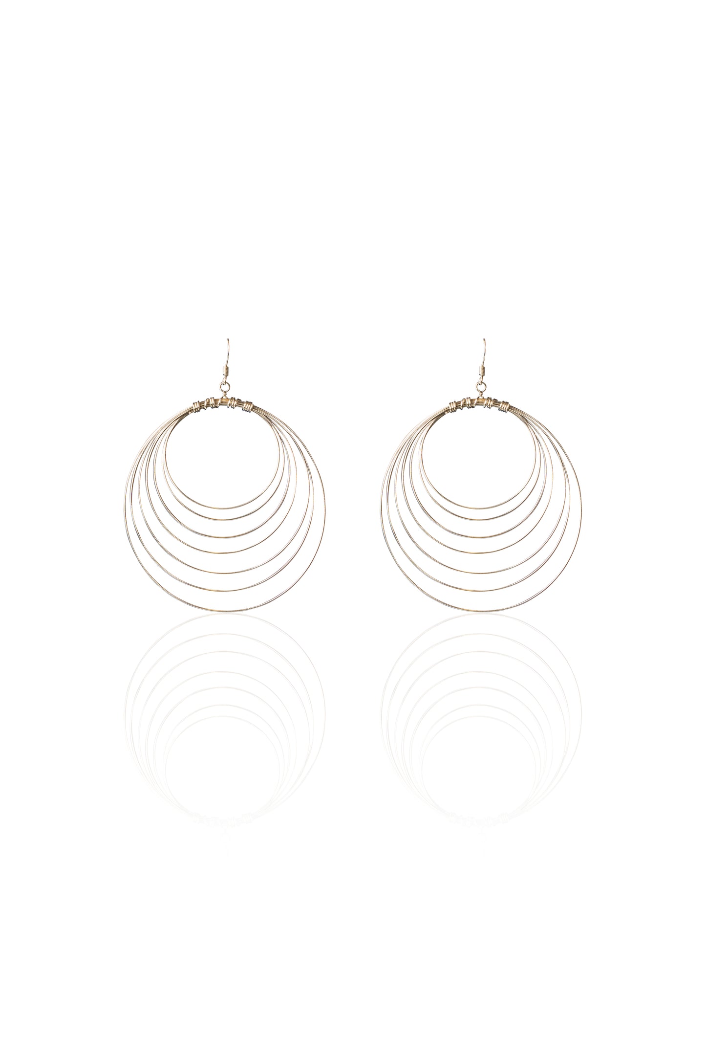 Silverio Multi-Hoop Layered Statement Earrings