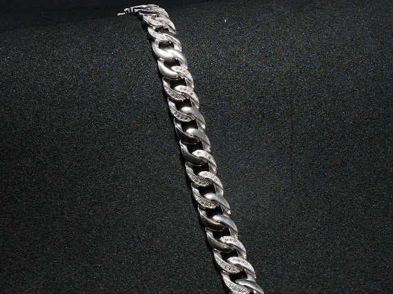Silverio Mens Cuban Bracelet