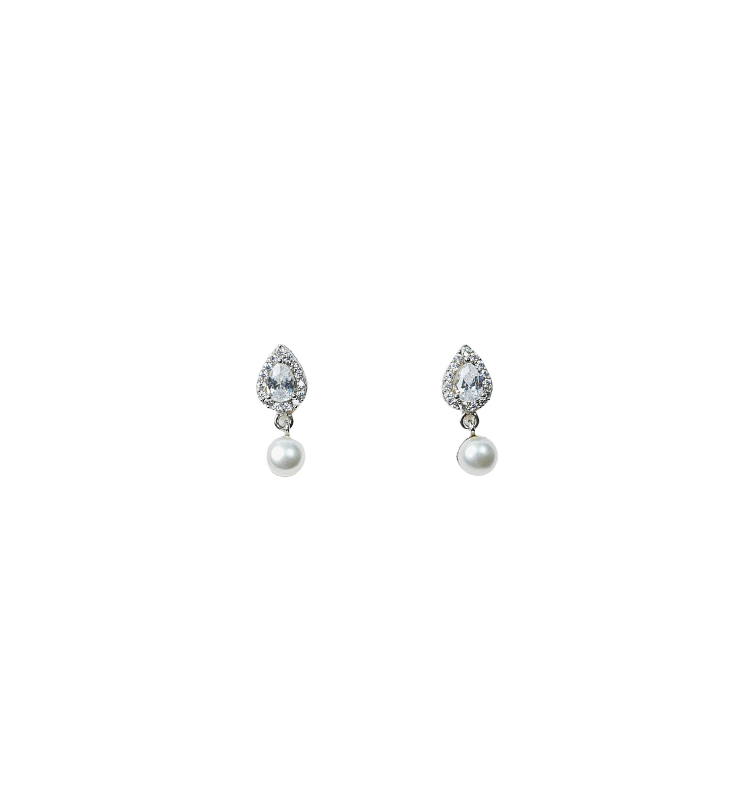 Multi-Stone Cluster Stud Earrings with Opalescent Finish