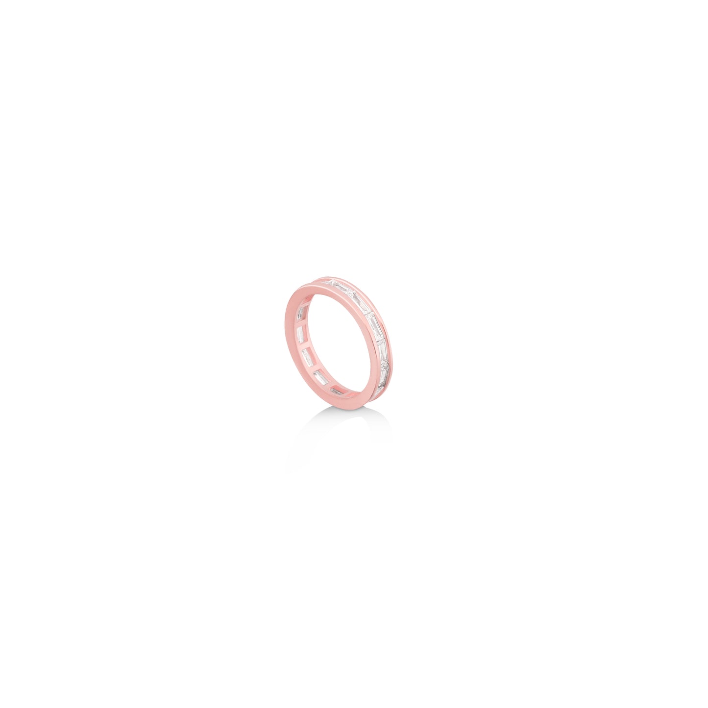 Rose Gold Brick Band Ring