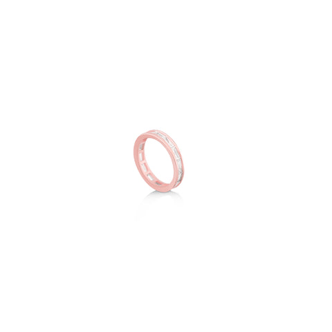 Rose Gold Brick Band Ring