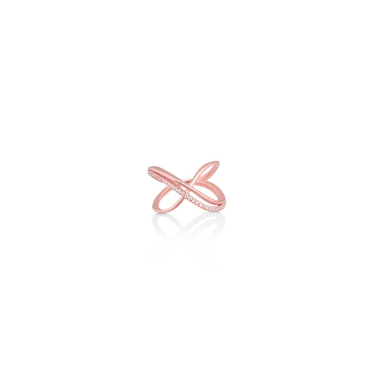 Rose gold Tigris Wide Ring