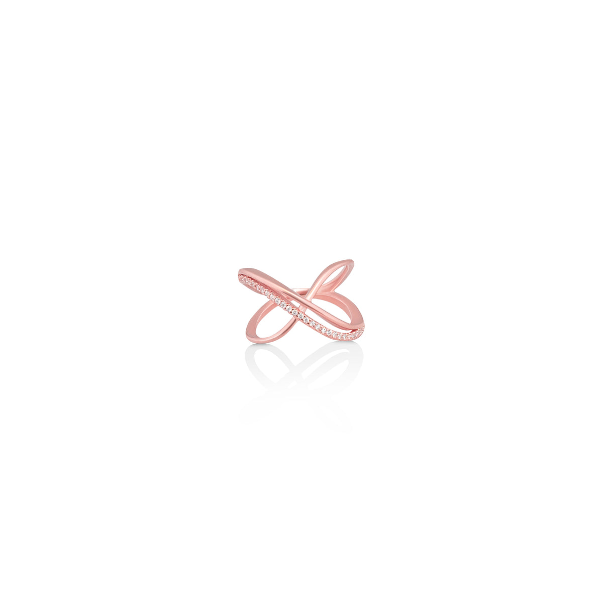 Rose gold Tigris Wide Ring