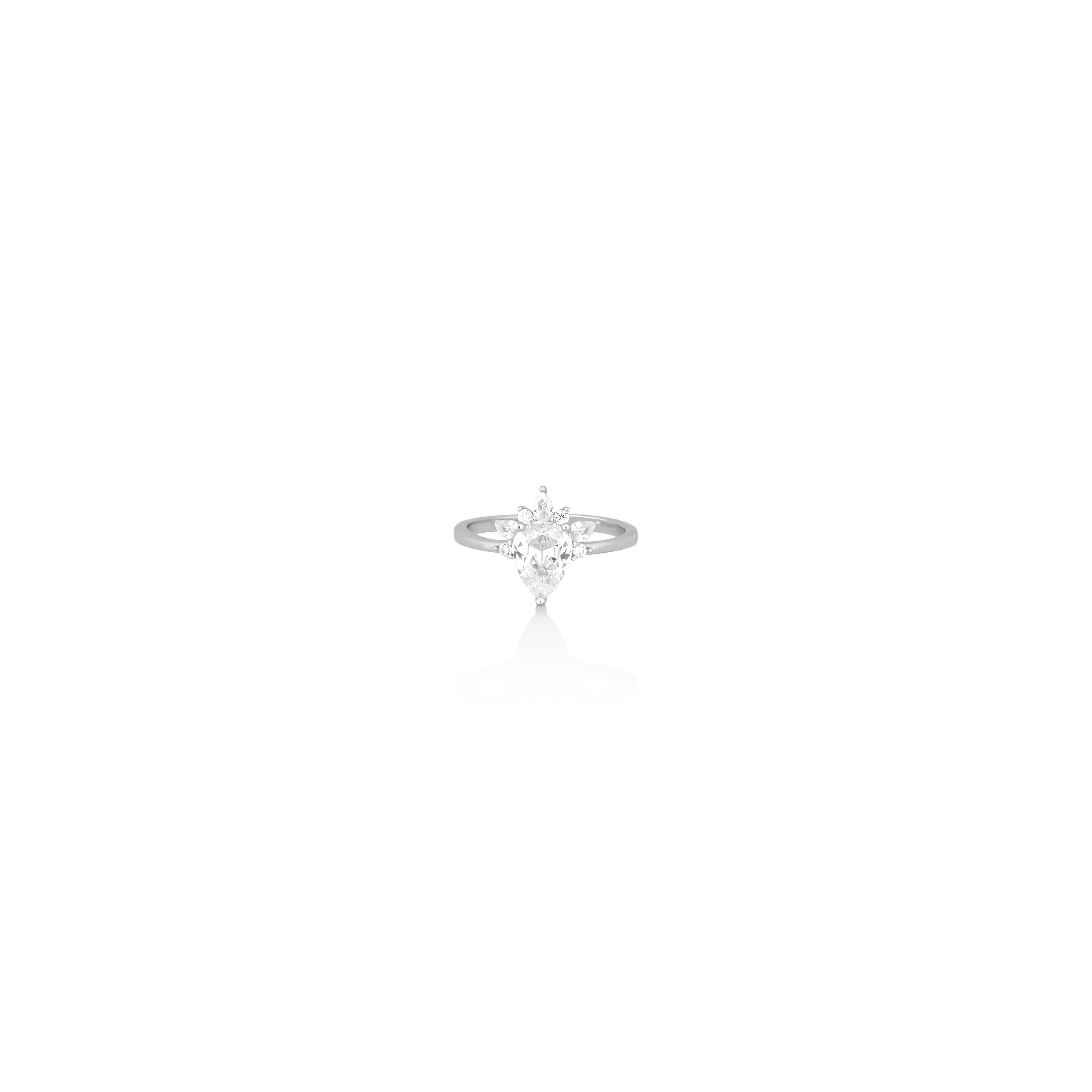 Silver Royalty Ruby Ring