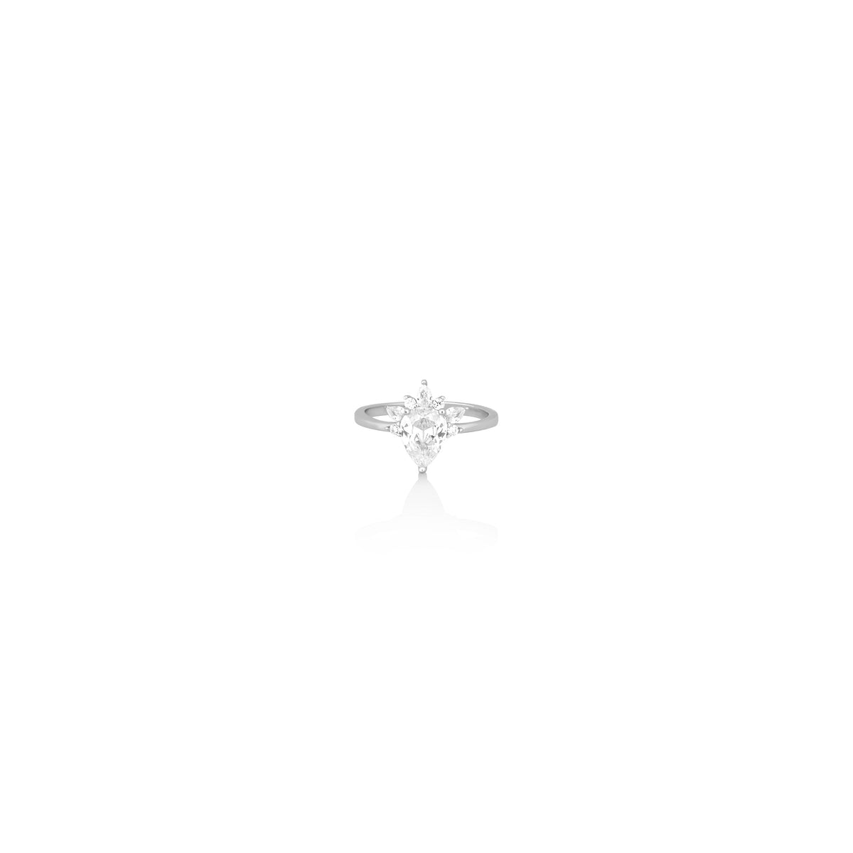 Silver Royalty Ruby Ring