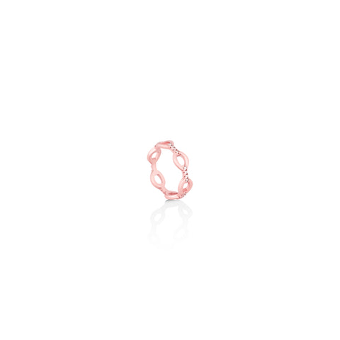 Rose Gold Block-Chain Ring