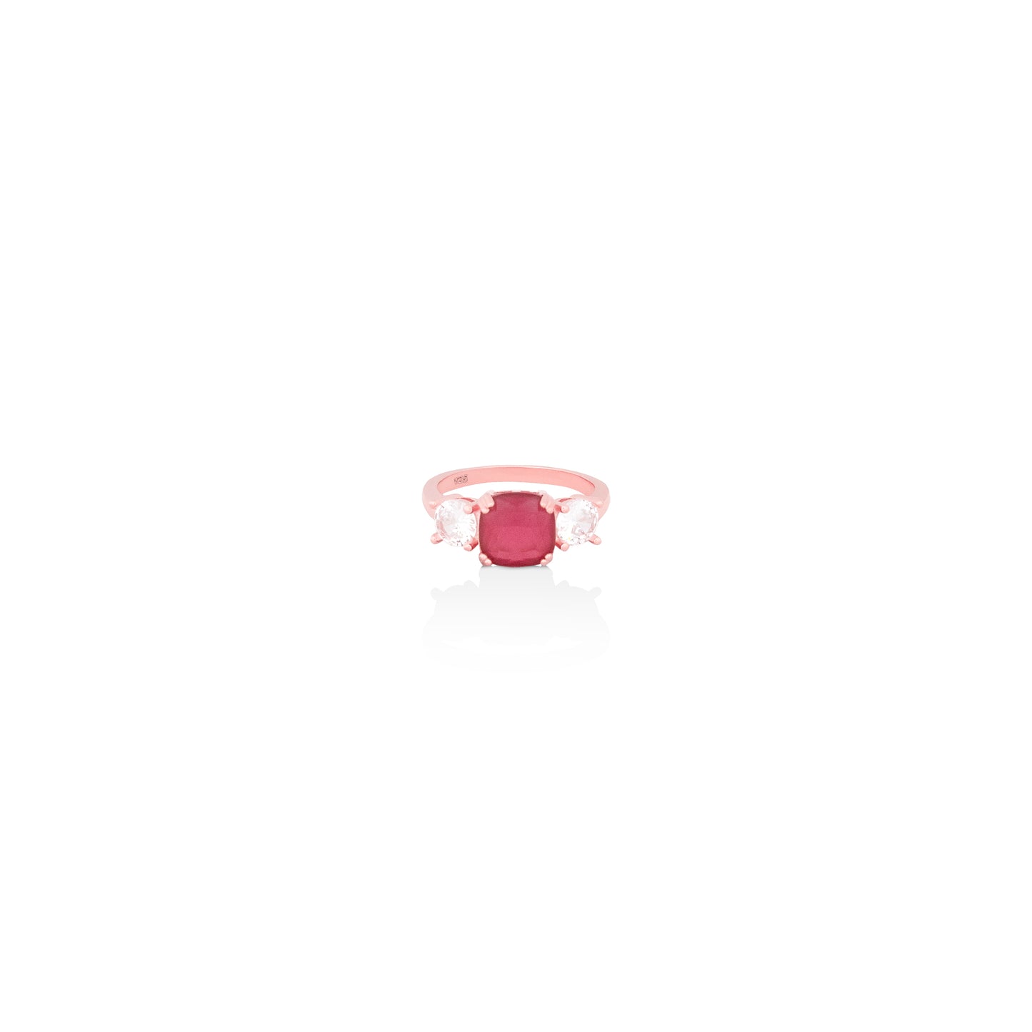 Rose Gold Ruby Gang Ring
