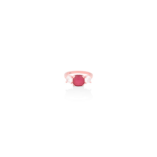 Rose Gold Ruby Gang Ring