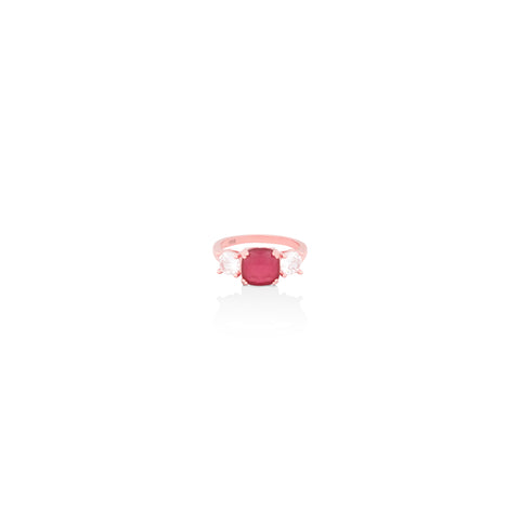 Rose Gold Ruby Gang Ring
