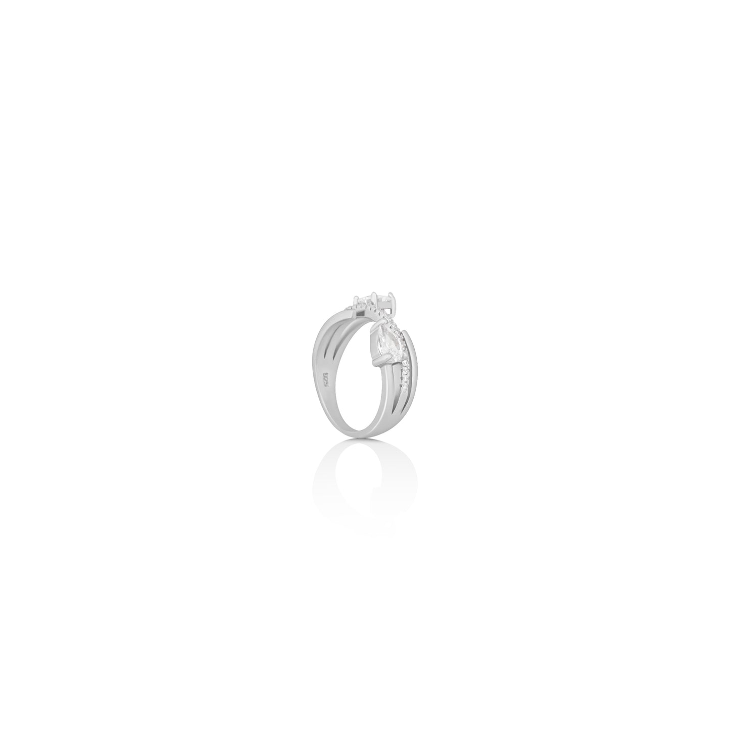 Silver Zendya Band Ring