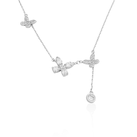 Silverio Cascading Butterfly Chain