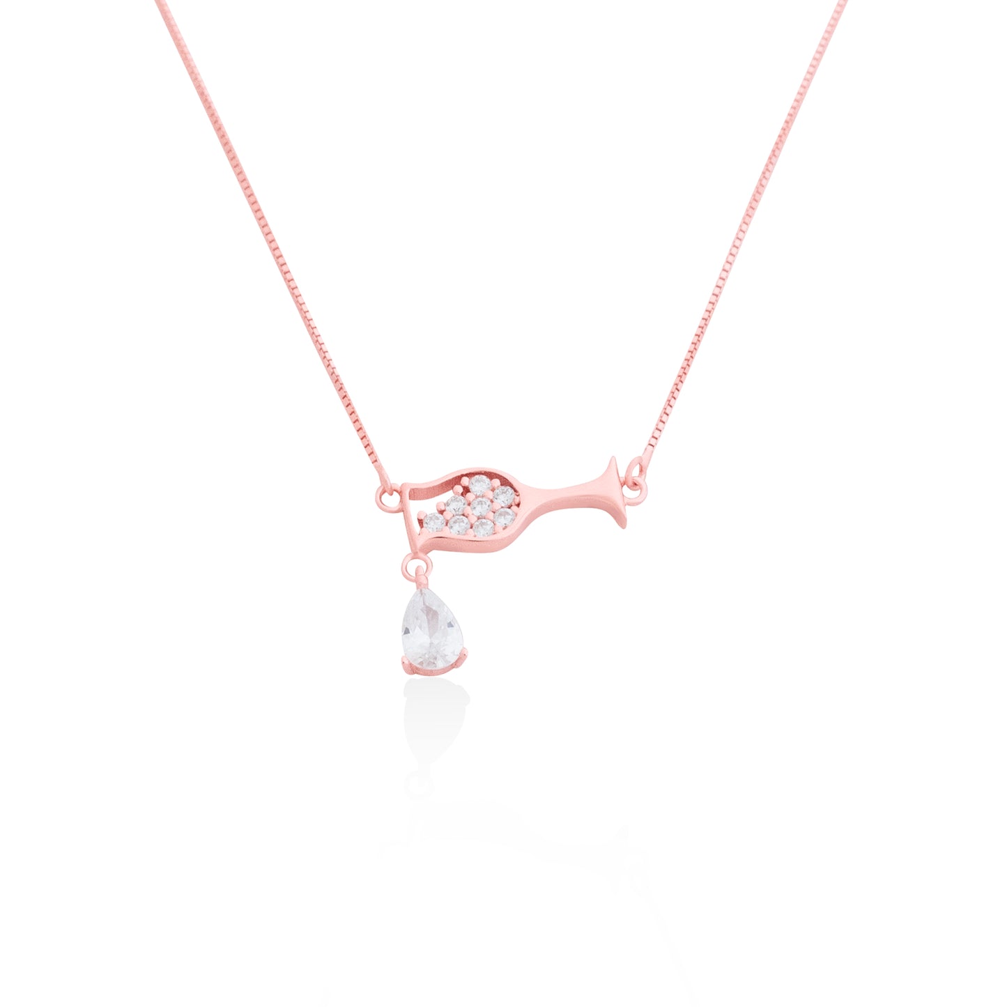 Silverio Rose Gold Wine And Shine Chain