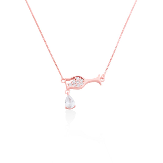 Silverio Rose Gold Wine And Shine Chain