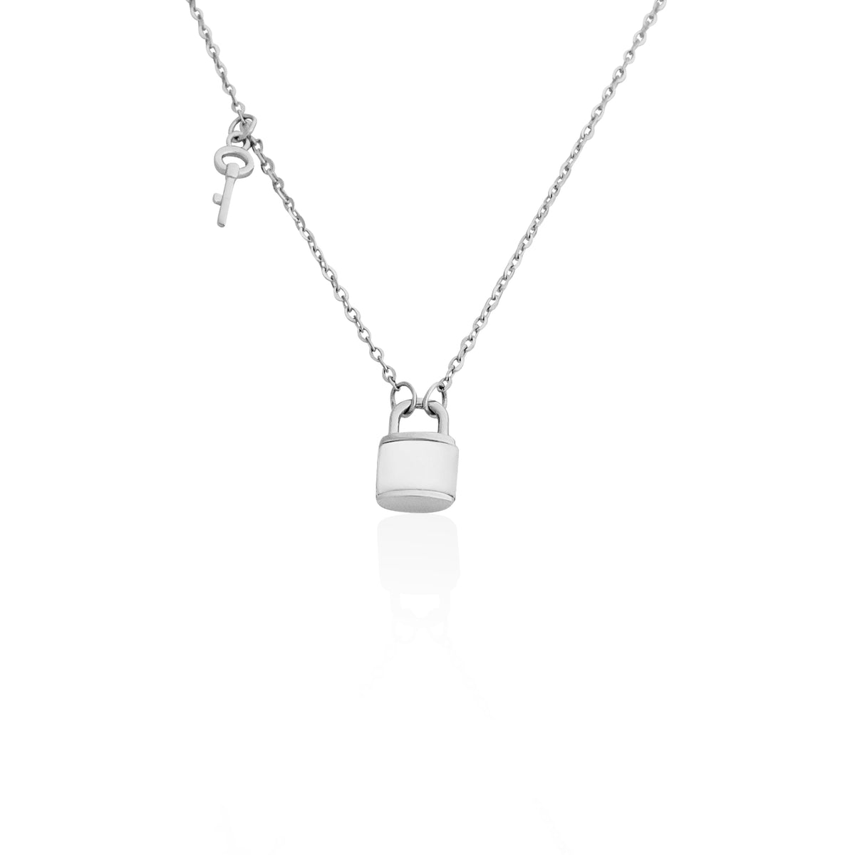 Silverio Lock And Key Chain