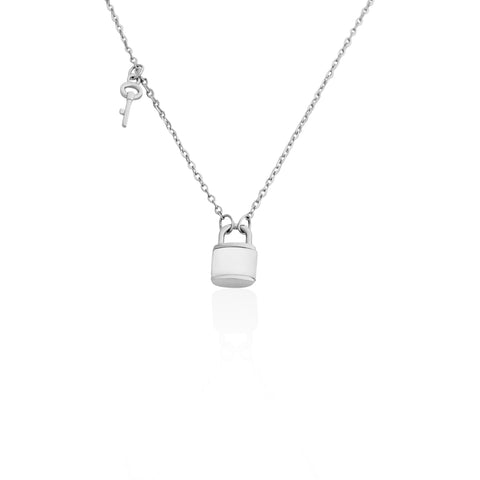 Silverio Lock And Key Chain