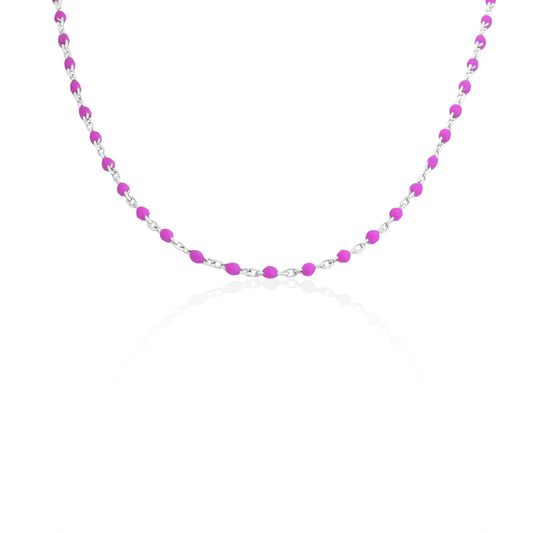 Silverio Gulabi Beads Chain