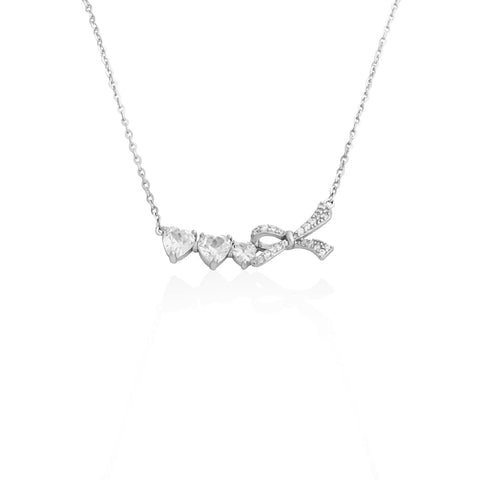 Silverio Heart And Bow Chain