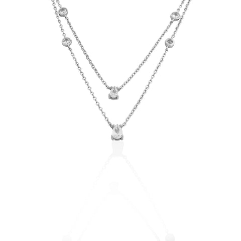 Silverio Solitare Charms Chain