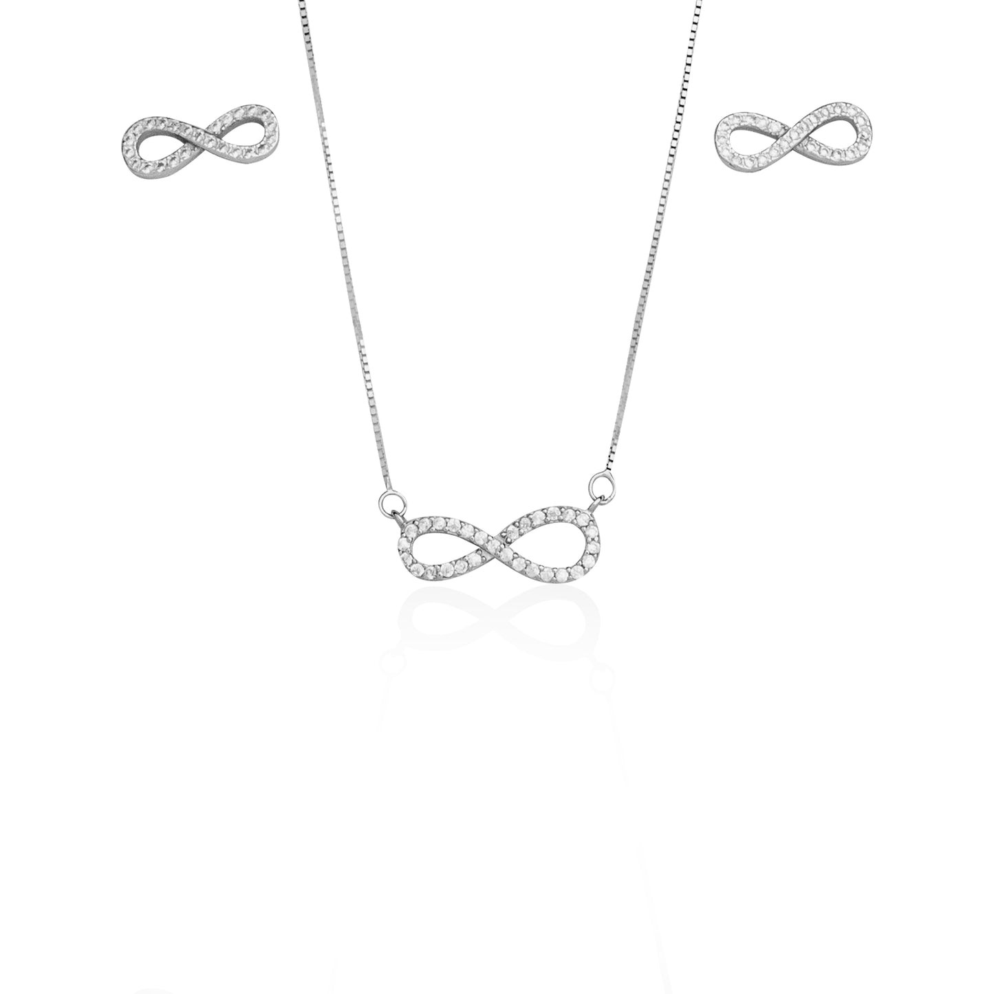 Silverio Rose Gold Infinity tops with Pendant Chain