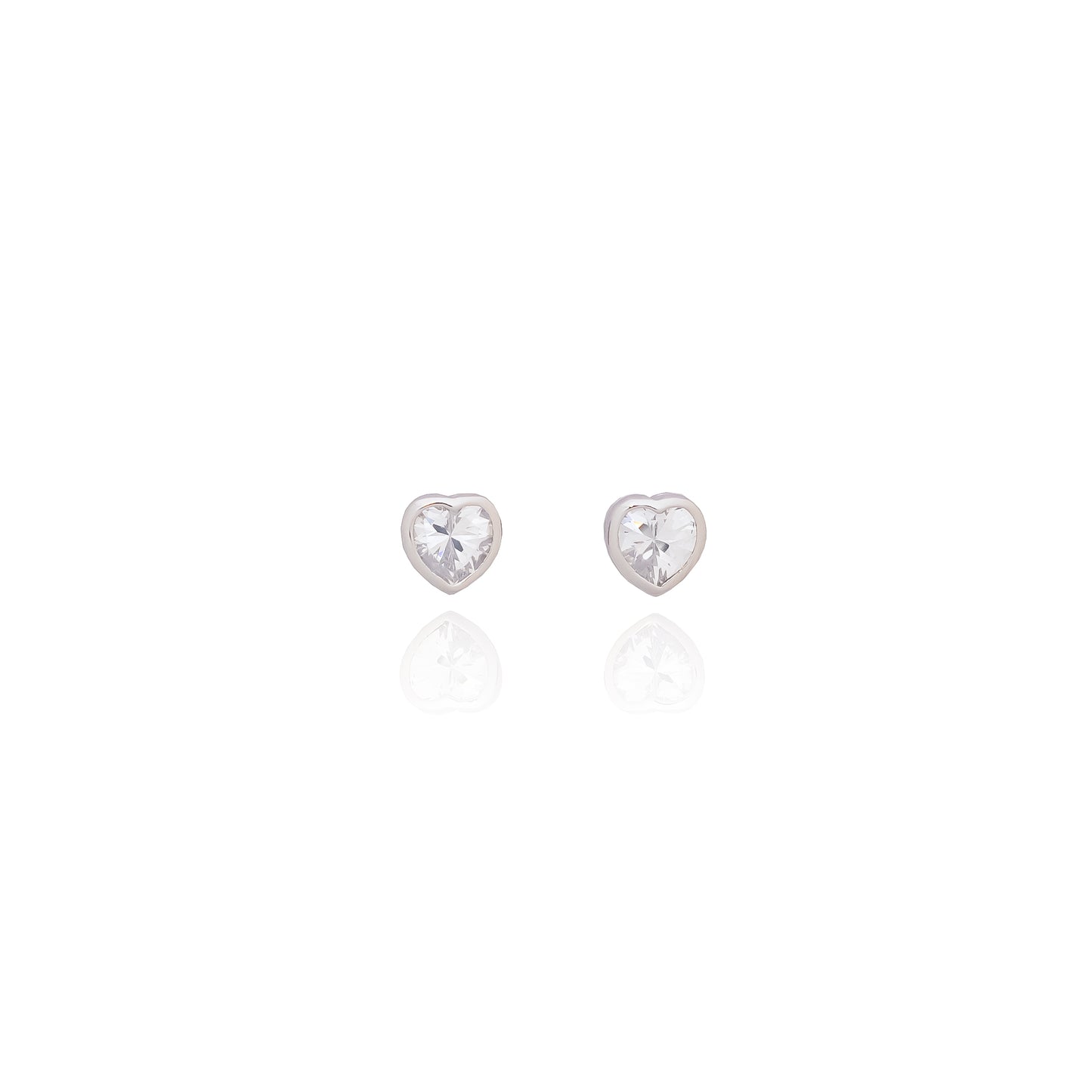 Silverio Heart Studs Tops