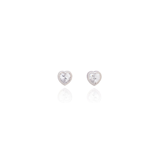Silverio Heart Studs Tops