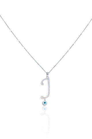 Silverio J-Initial Evil Eye Chain