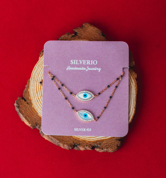 Silverio Evil Eye Anklet