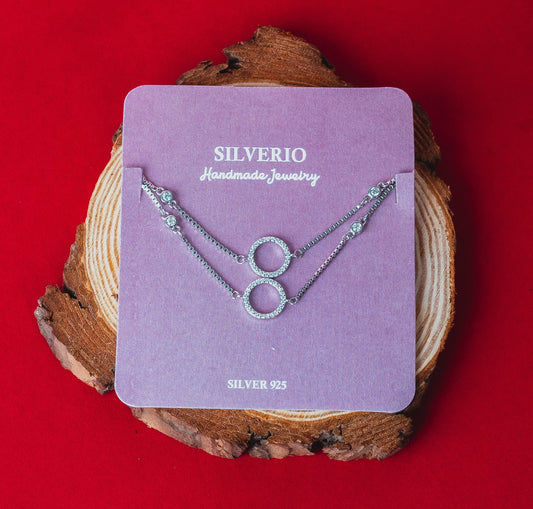 Silverio Round & Round Anklet
