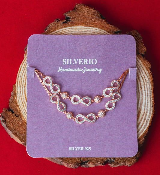 Silverio Infinity Anklet
