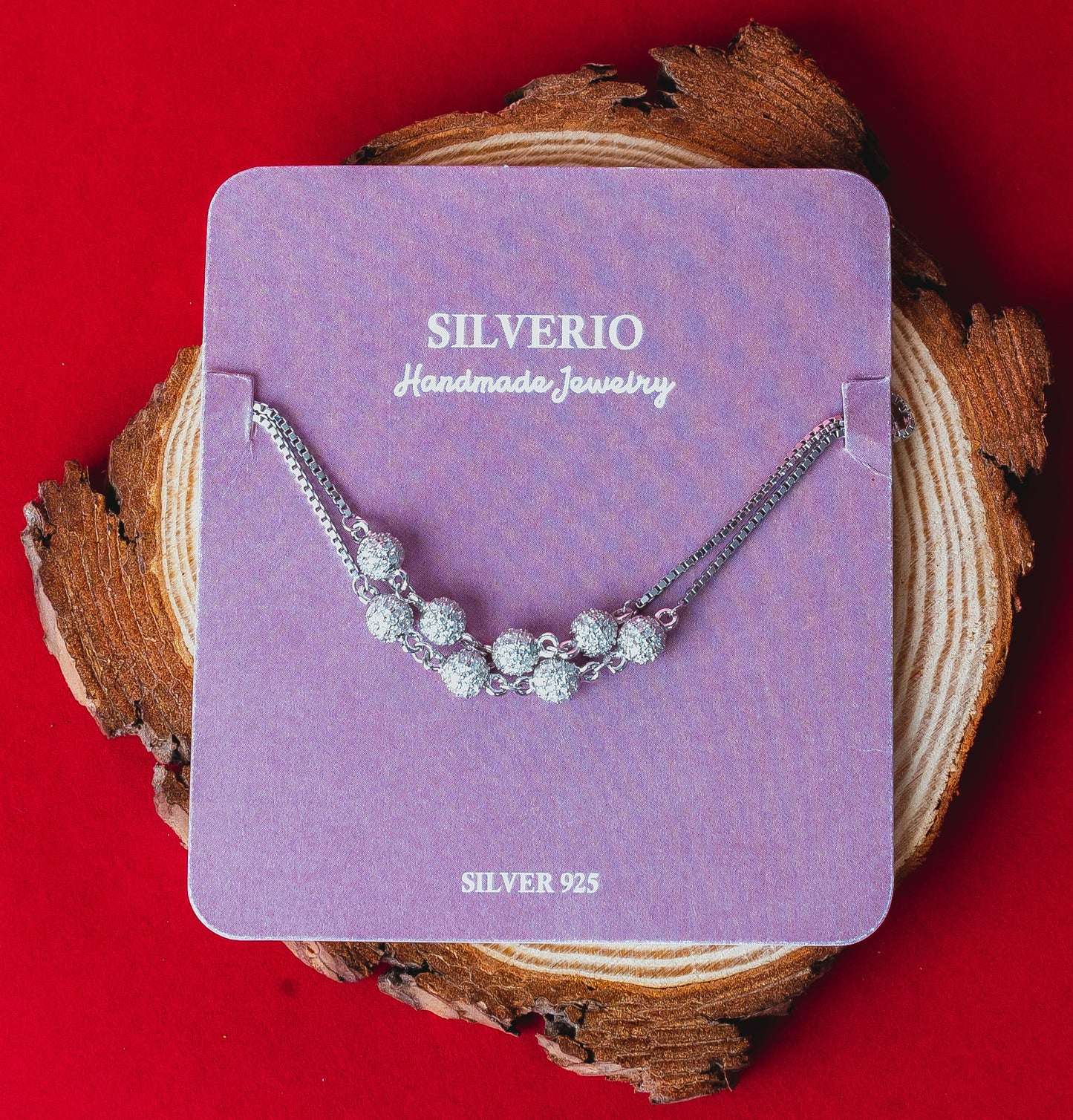 Silverio Disco Ball Chain Anklet