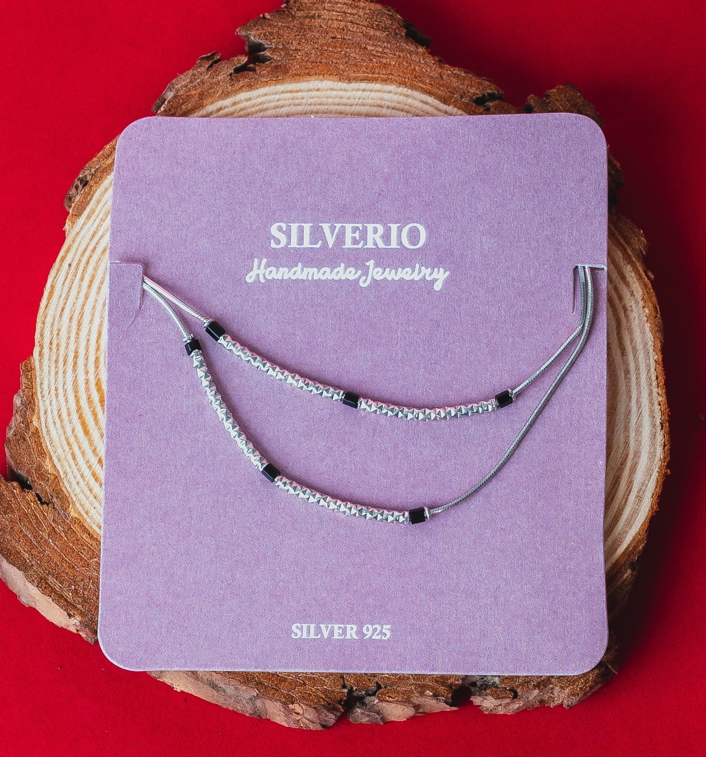 Silverio Dual-Strand Charm Anklet