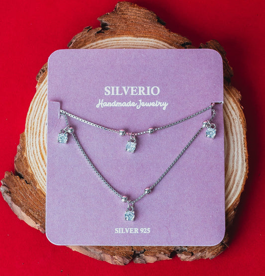 Silverio Round Charm Anklet
