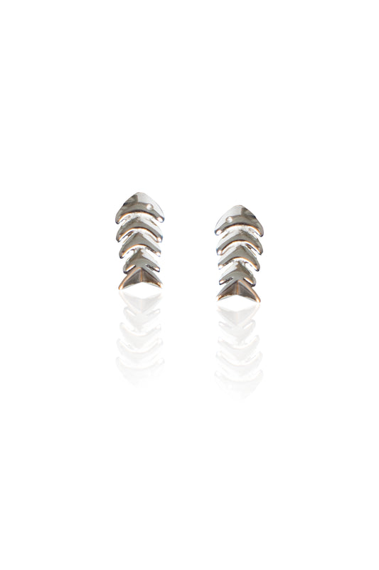 Silverio Fishbone Studs