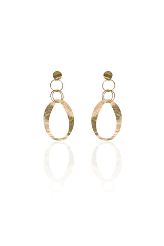 Modern Hoop Dangle Earrings