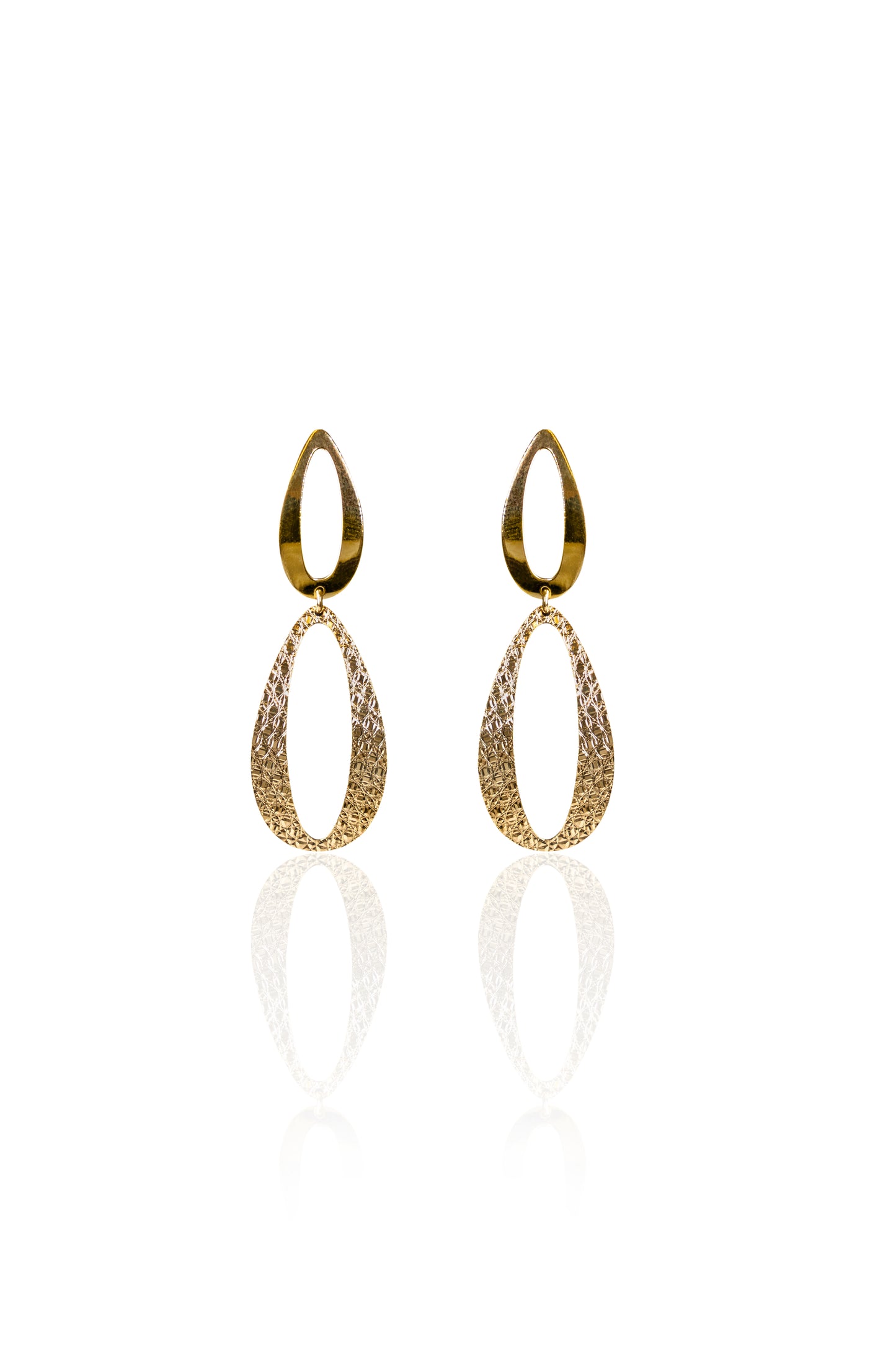 Modern Drops Hoop Dangle Earrings