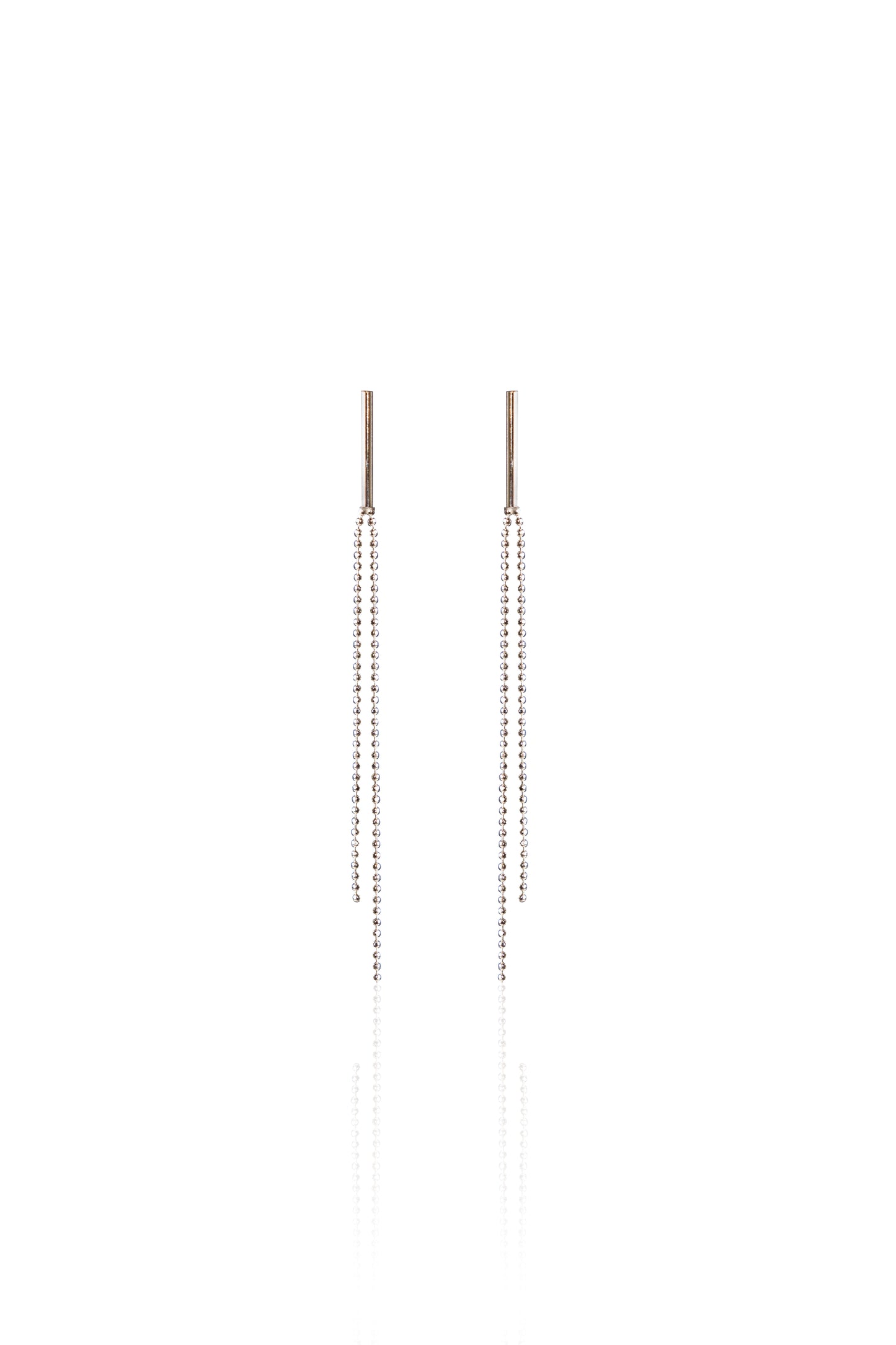Silverio Double Chain Tassel Earrings