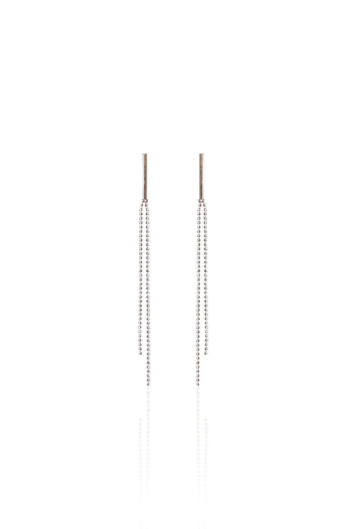 Silverio Double Chain Tassel Earrings