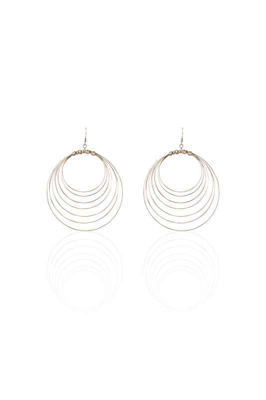 Silverio Multi-Hoop Layered Statement Earrings