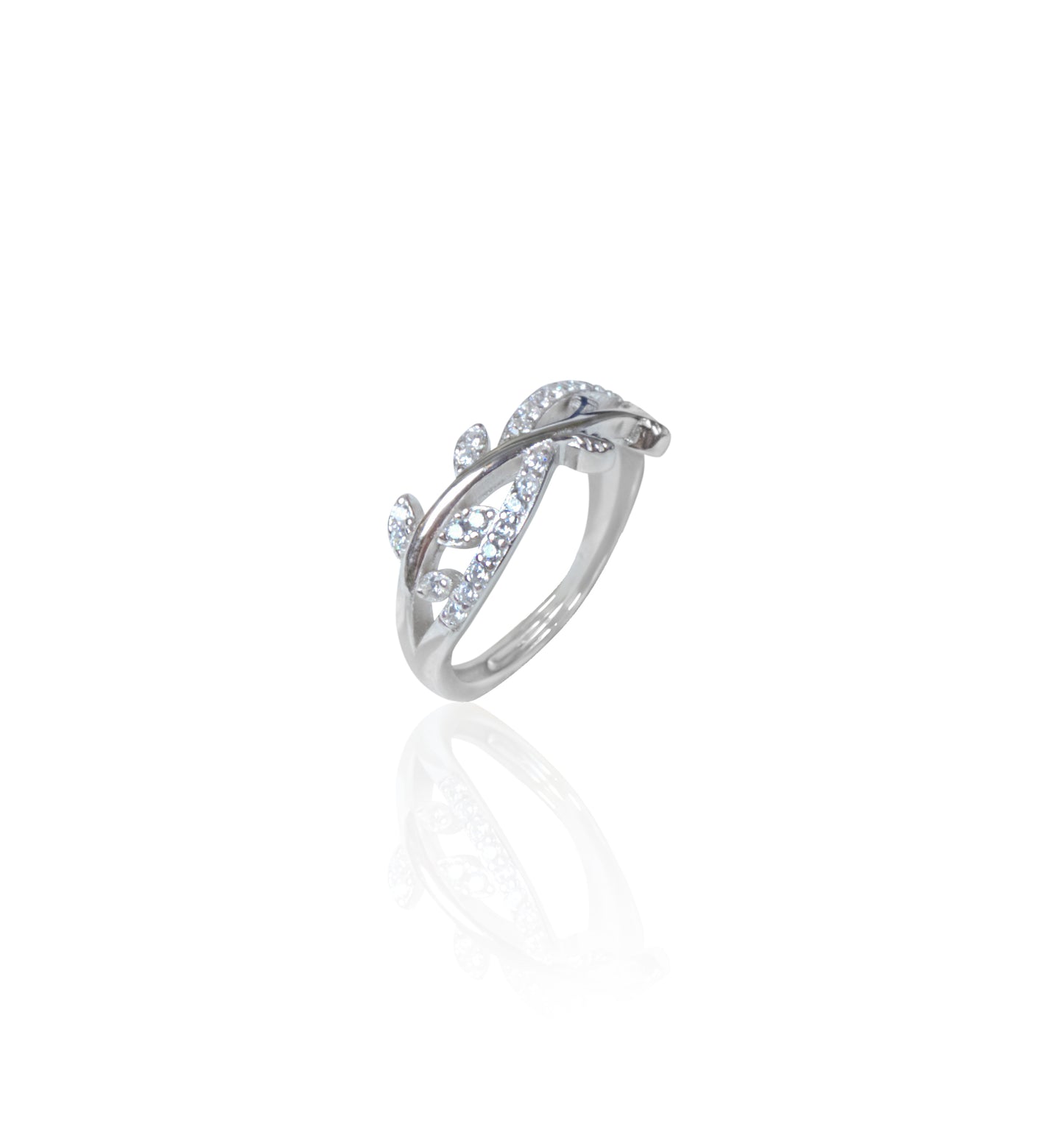 Silverio Leaf Climber Sterling Silver Ring
