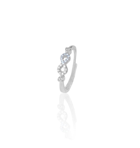 Silverio Infinity Silver Ring
